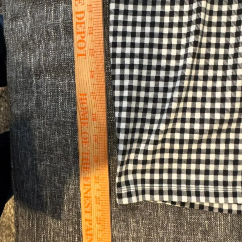 Susan Graver Weekend Pants Womens 3X Black White Gingham Pull On Cropped Stretch - Picture 4 of 5